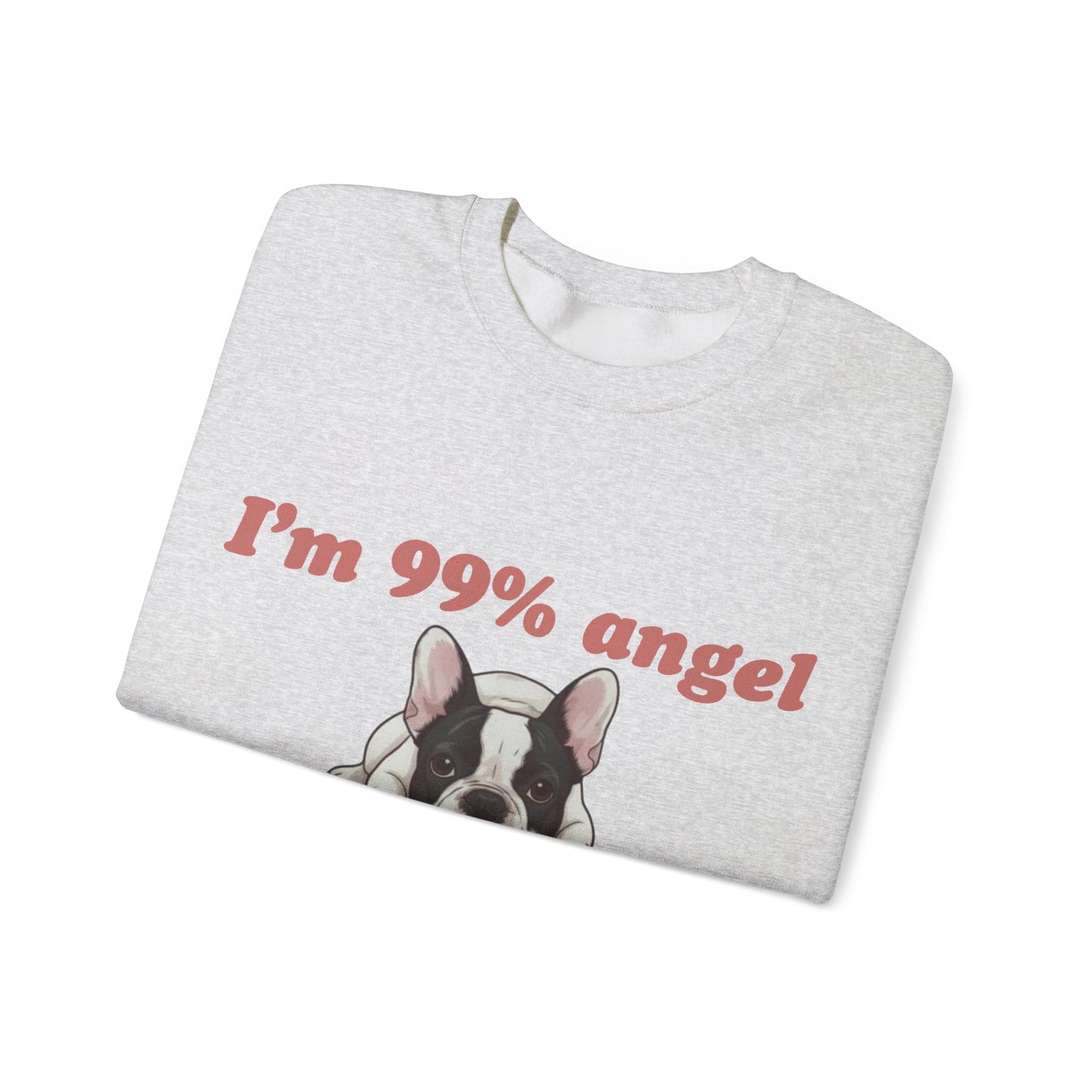 Piebald Frenchie Angel 99% Sweatshirt