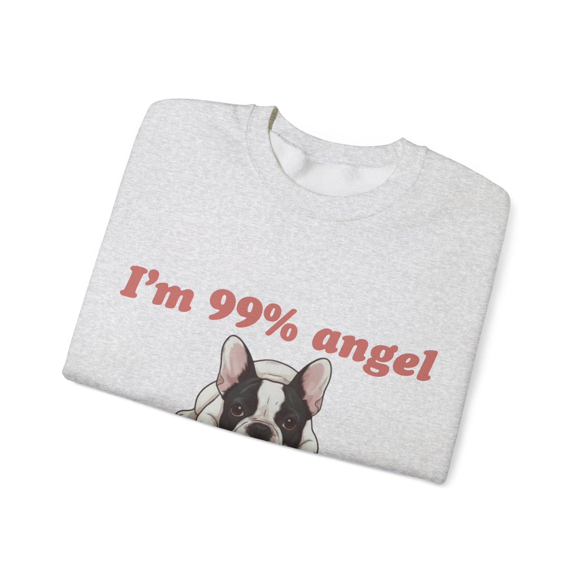 Piebald Frenchie Angel 99% Sweatshirt