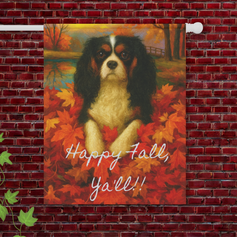 Tricolor Cavalier Fall Ya'll Garden Flag