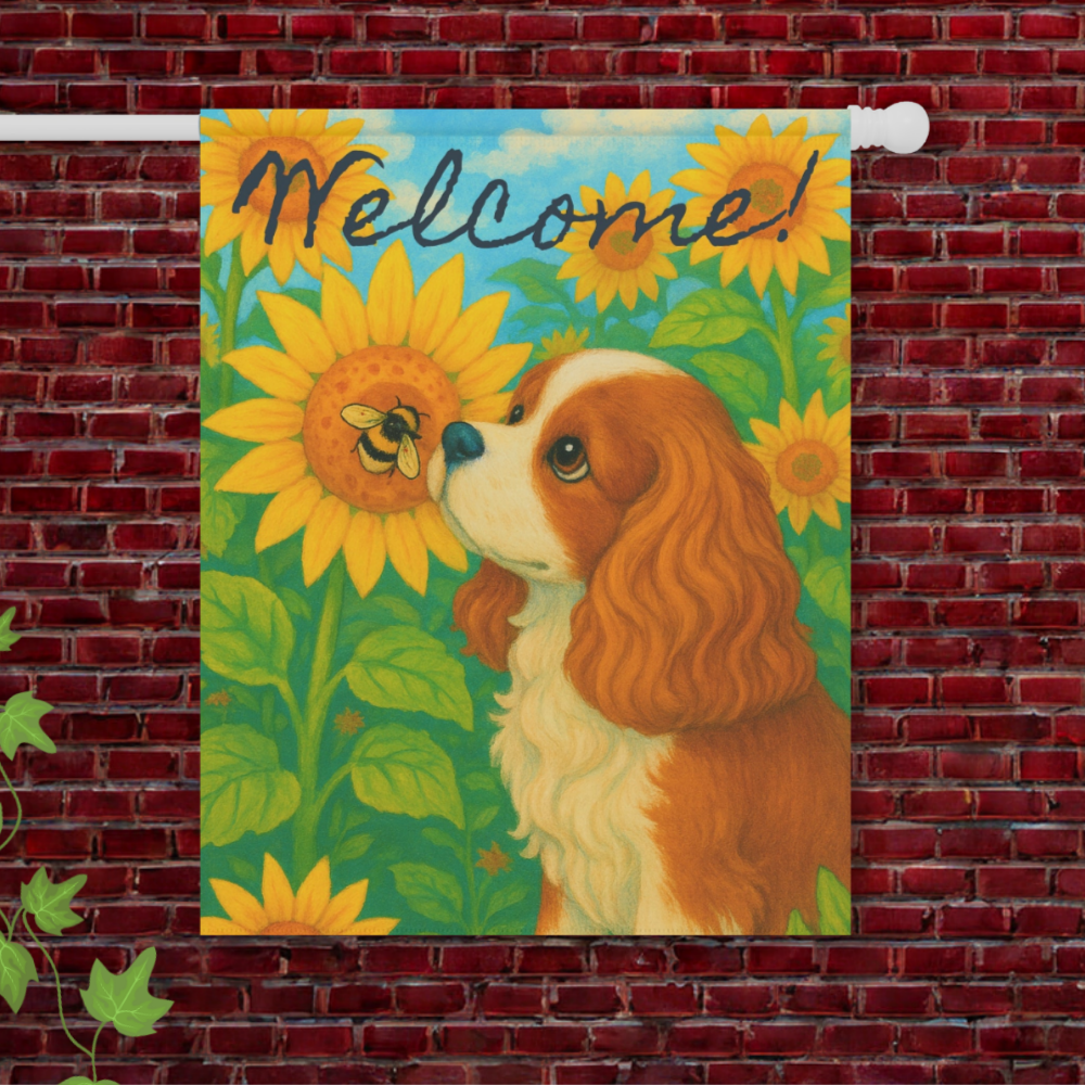 Blenheim Cavalier Sunflower Garden Flag