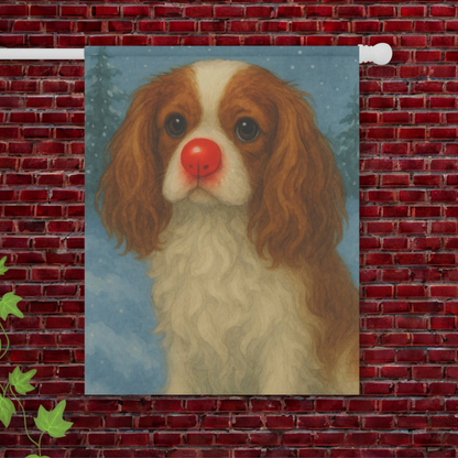 Blenheim Cavalier Reindeer Garden Flag