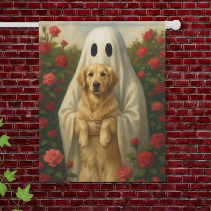 Golden Retriever Ghostie Garden Flag 24.5'' × 32''