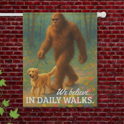 Golden Retriever Bigfoot Garden Flag 24.5'' × 32''