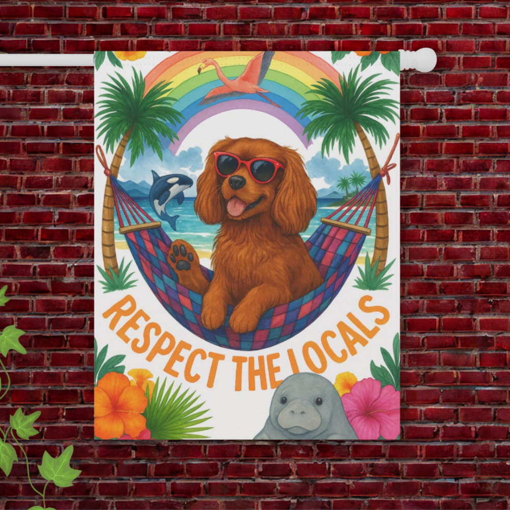 Ruby Cavalier Respect Garden Flag