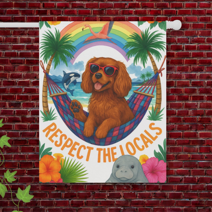Ruby Cavalier Respect Garden Flag