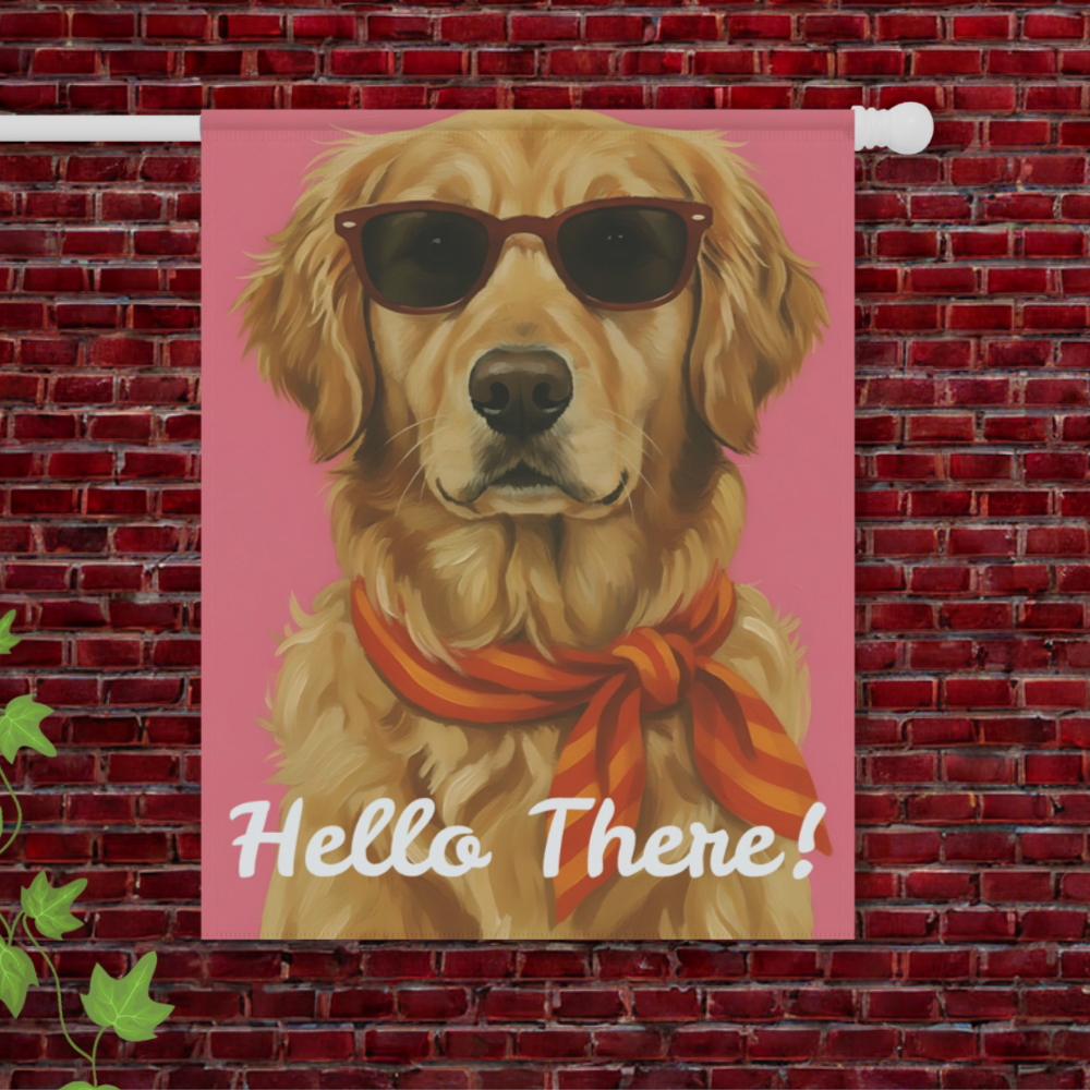 Golden Retriever Fabulous Garden Yard Flag 24.5'' × 32''