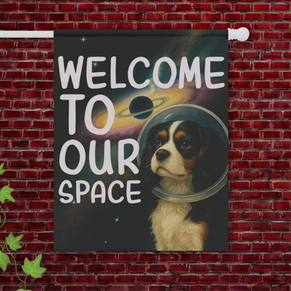 Tricolor Cavalier Space Garden Flag