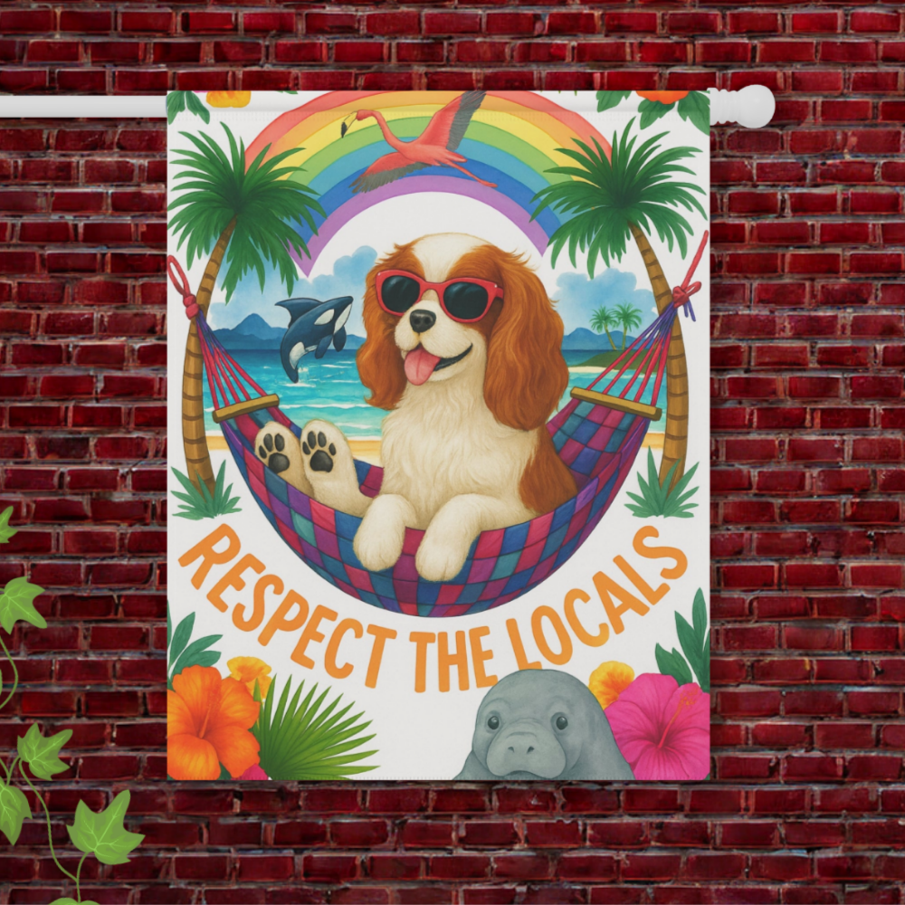Blenheim Cavalier Respect Garden Flag