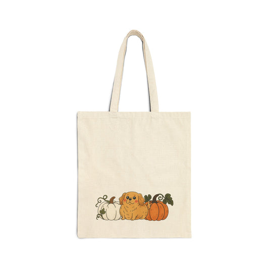 Golden Retriever Pupkin Tote Bag