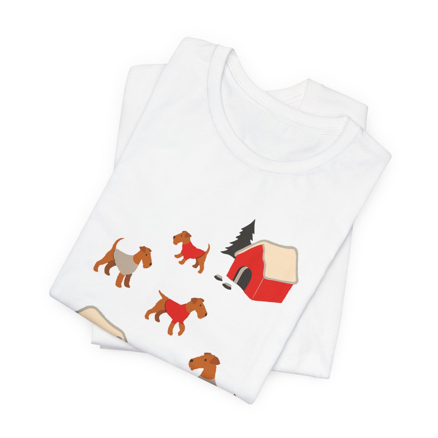 Airedale Terrier Snow Play TShirt