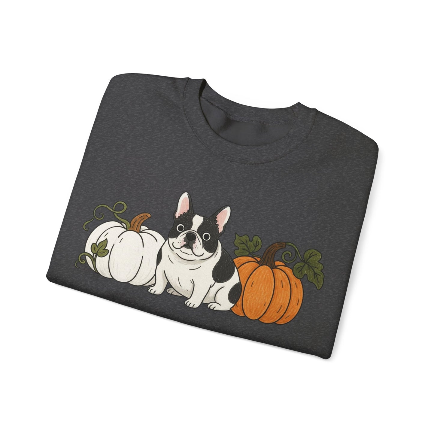 Piebald Frenchie Pupkin Unisex Sweatshirt