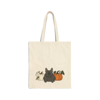 Black Frenchie Pupkin Tote Bag