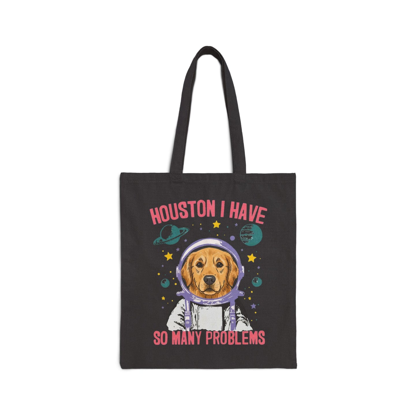 Golden Retriever Houston Space Tote Bag