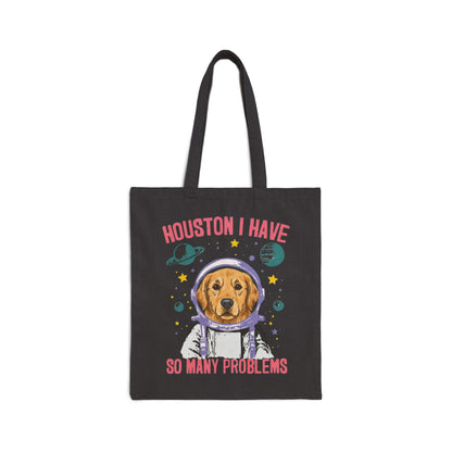 Golden Retriever Houston Space Tote Bag