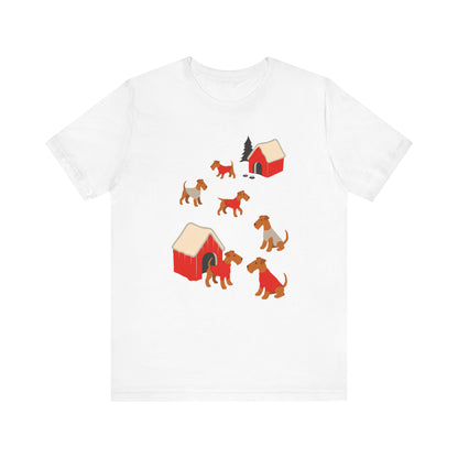 Airedale Terrier Snow Play TShirt