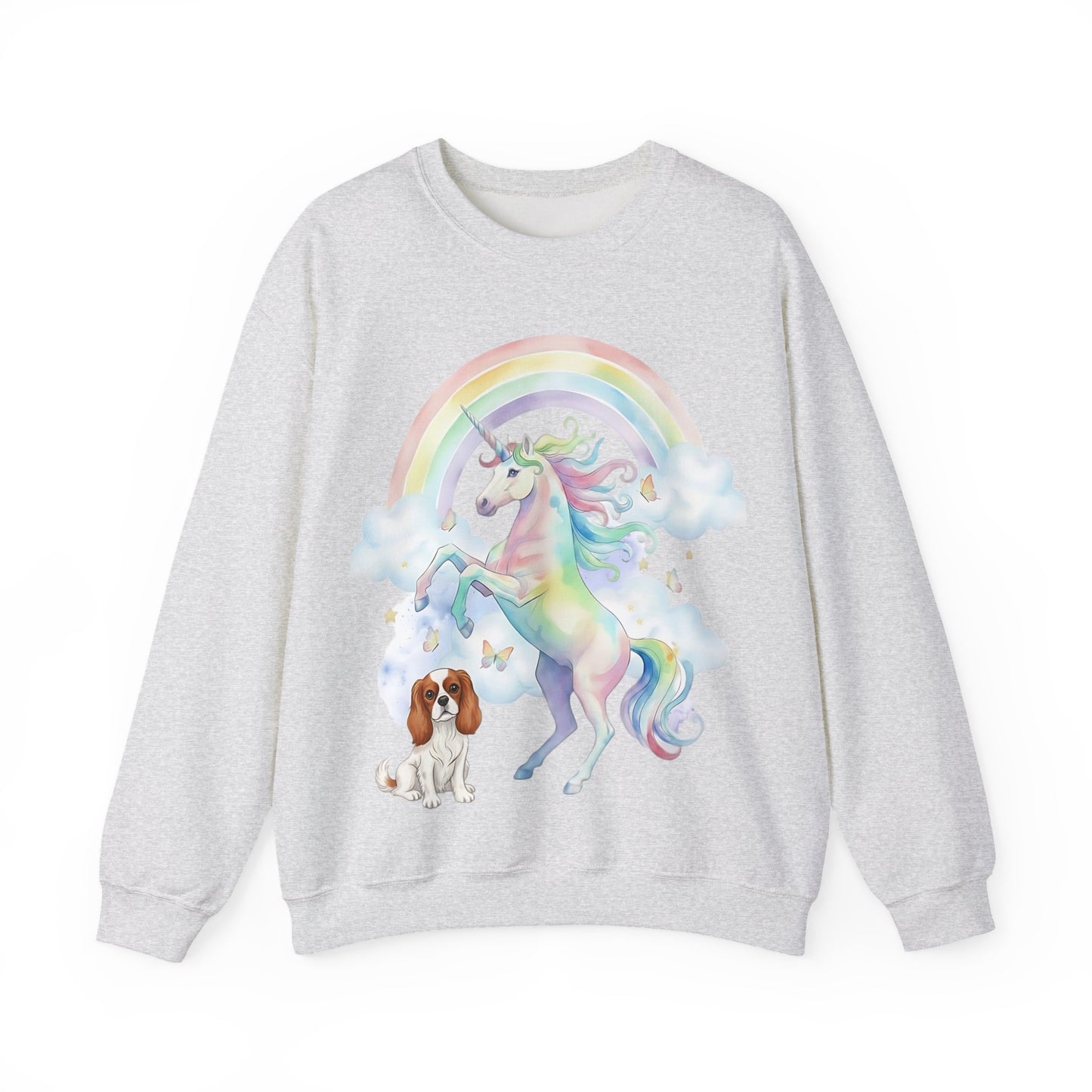 Blenheim Cavalier Watercolor Unicorn Sweatshirt