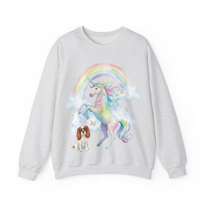 Blenheim Cavalier Watercolor Unicorn Sweatshirt