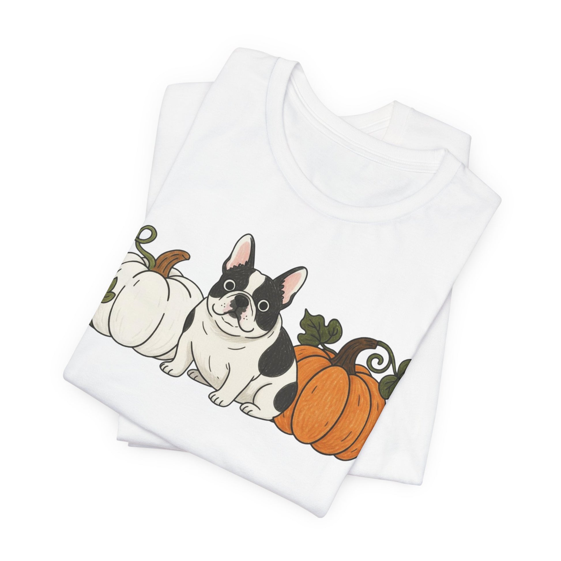 Piebald Frenchie Pupkin Unisex Tshirt