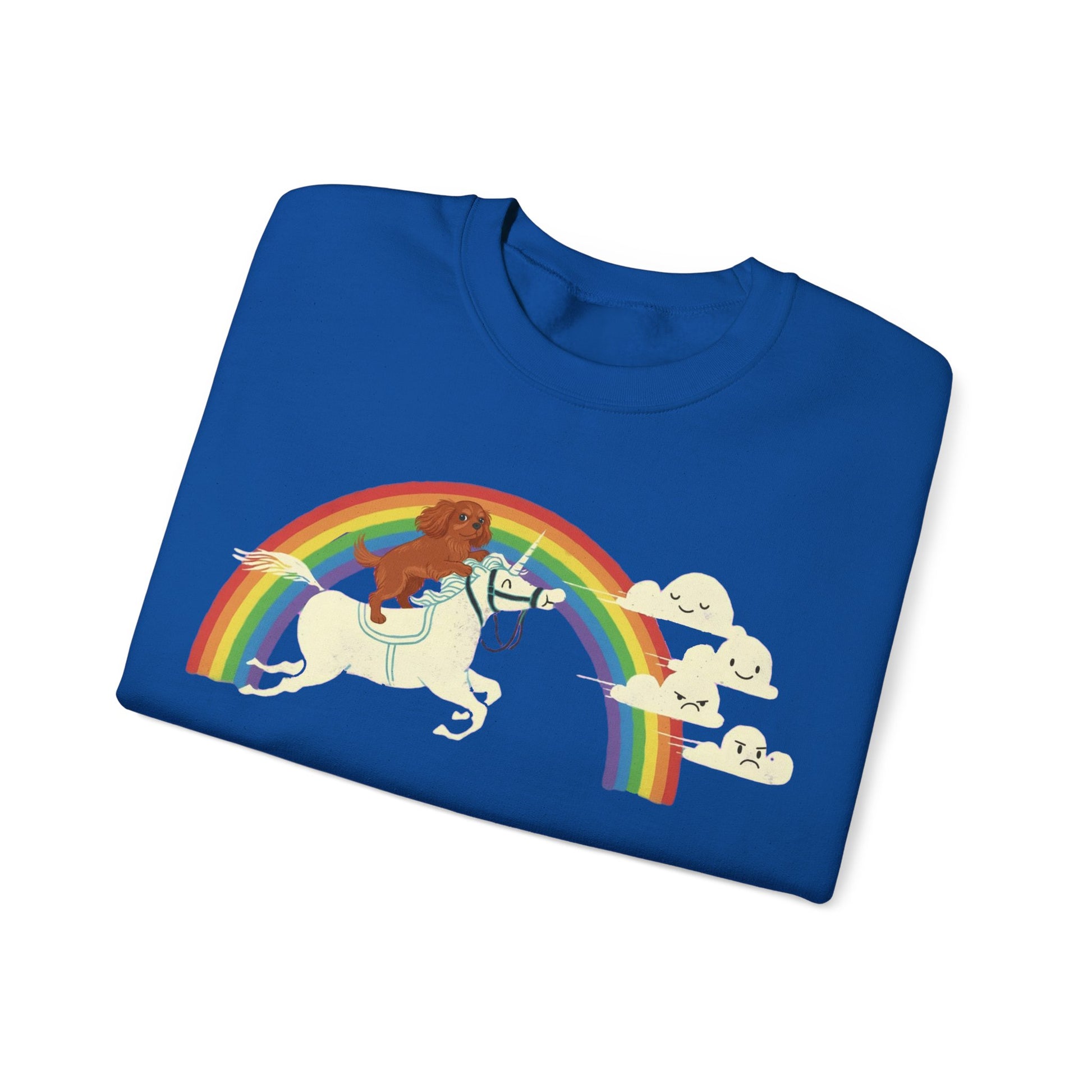 Rainbow and Unicorn Ruby Cavalier Sweatshirt