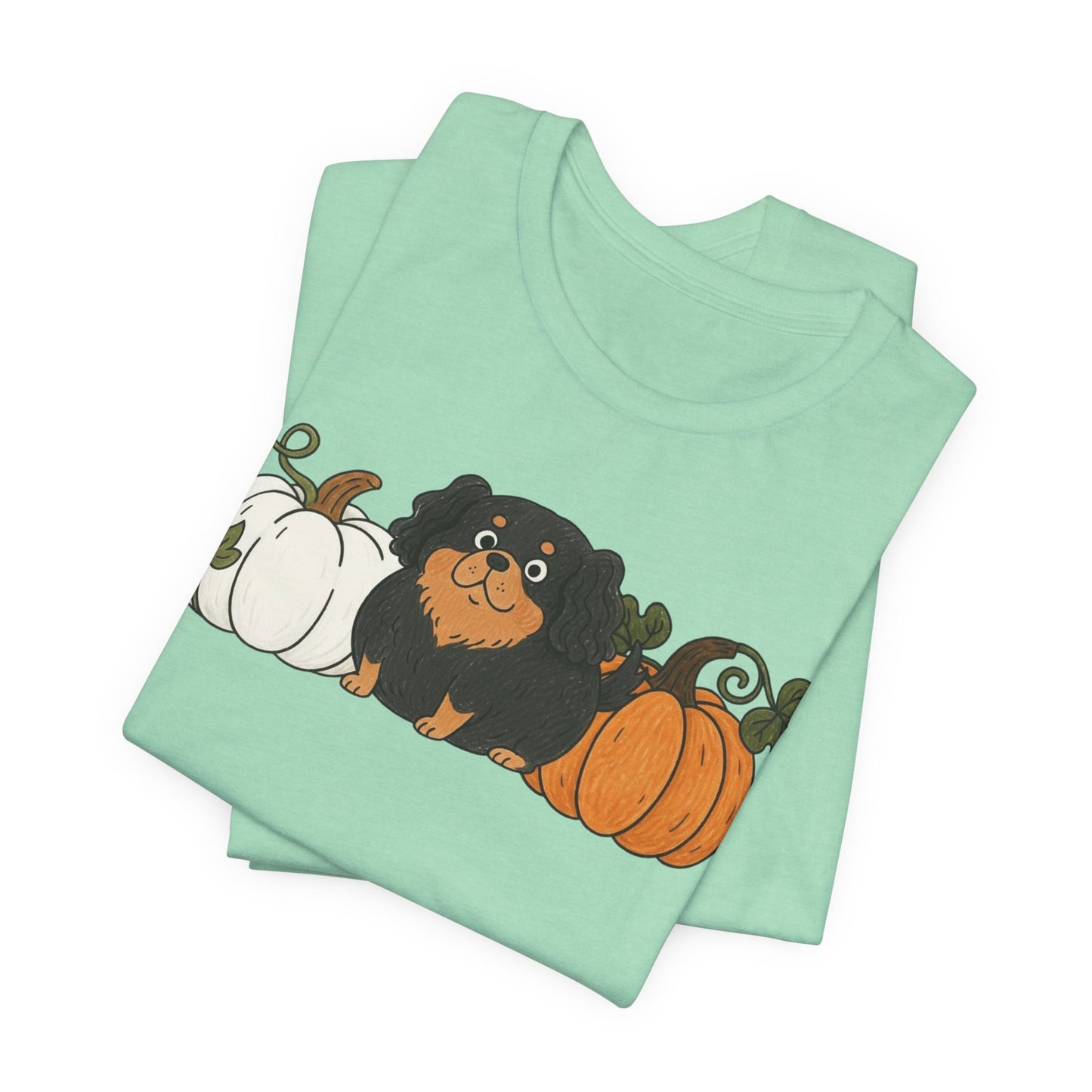 Black Tan Cavalier Pupkin Unisex Tshirt