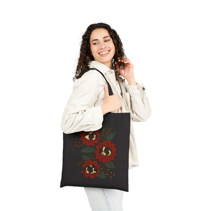 Tricolor Cavalier Holiday Flower Sleeping Tote Bag