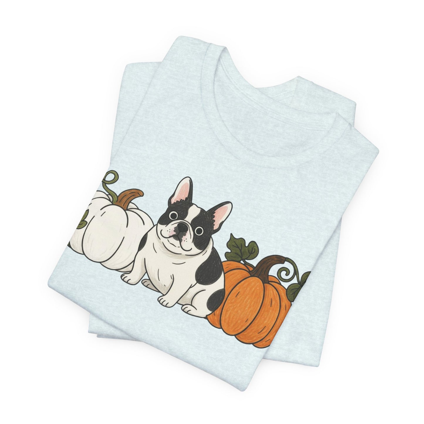 Piebald Frenchie Pupkin Unisex Tshirt