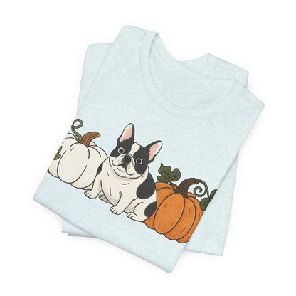 Piebald Frenchie Pupkin Unisex Tshirt