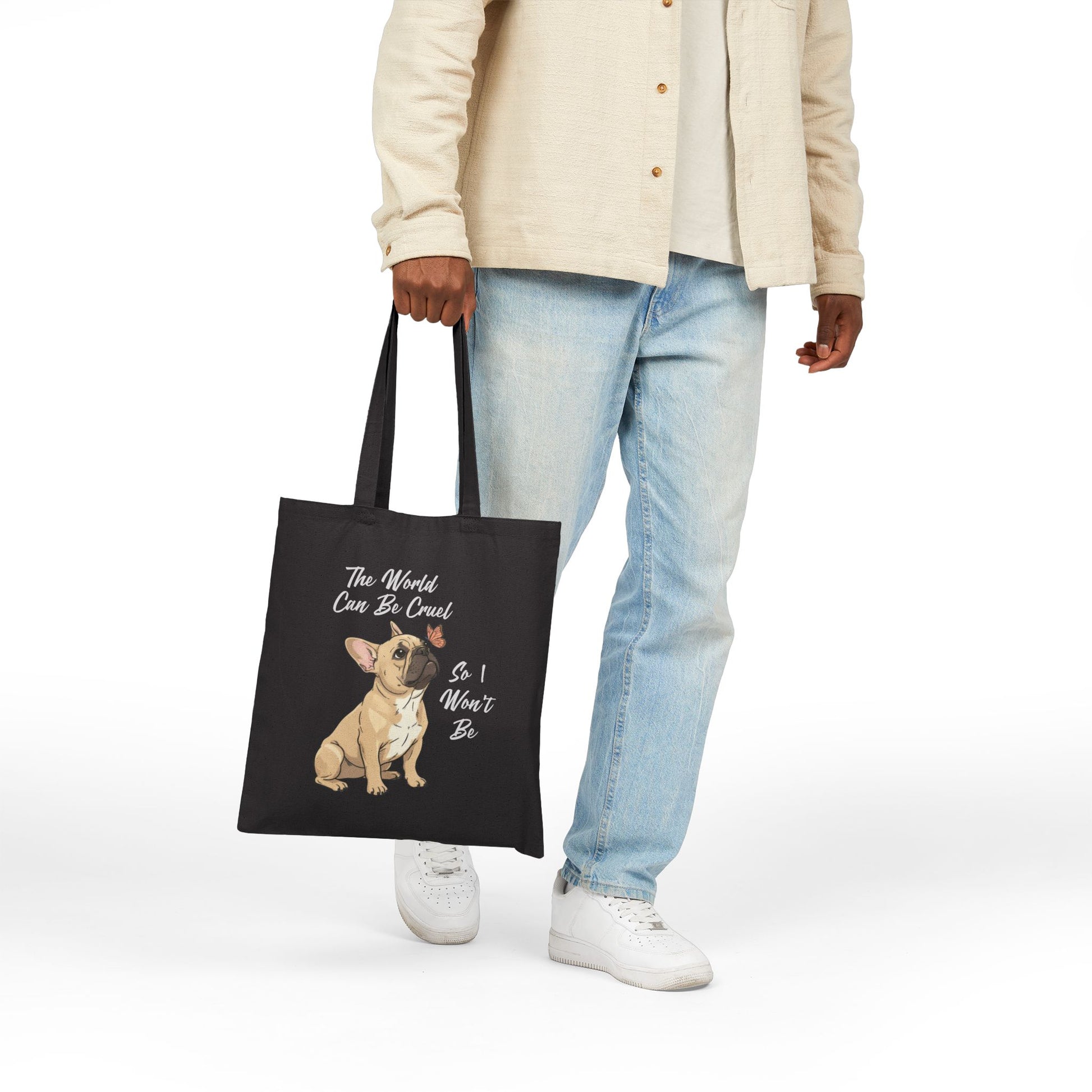 Cruel World Fawn Frenchie Tote Bag
