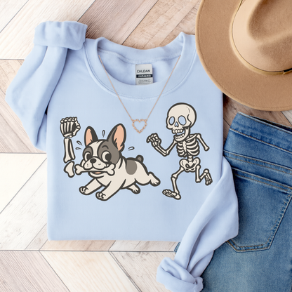 Piebald French Bulldog Grave Robber Sweatshirt