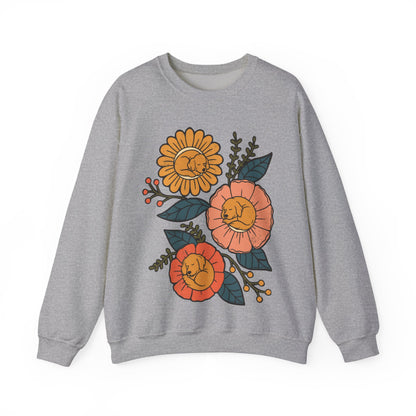Golden Retriever Sleeping Flowers Sweatshirt