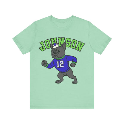 Black Frenchie College Mascot TShirt