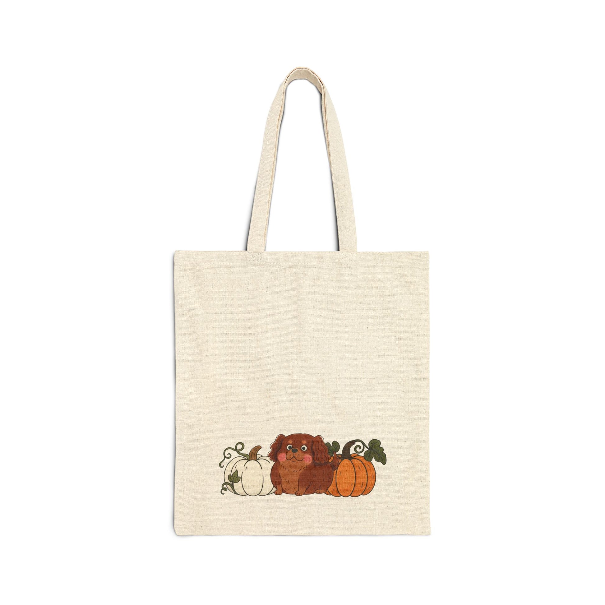 Ruby Cavalier King Charles Pupkin Tote Bag