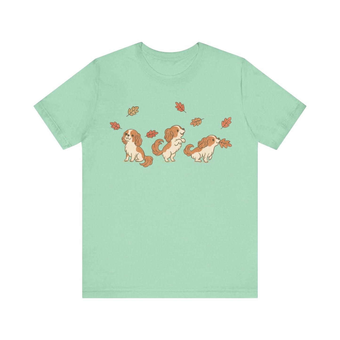 Blenheim Cavalier Chasing Leaves TShirt
