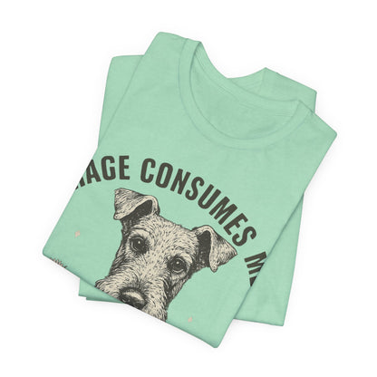 Airedale Terrier Rage Unisex Tshirt