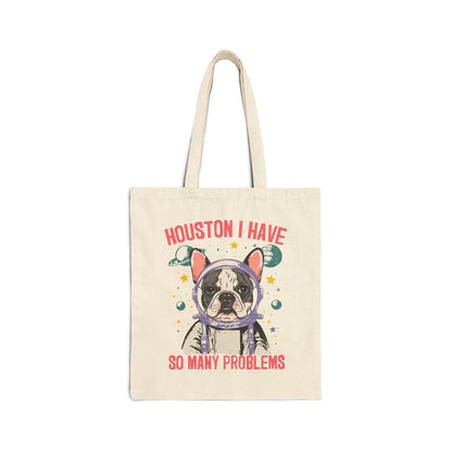 Piebald Frenchie Houston Space Tote Bag