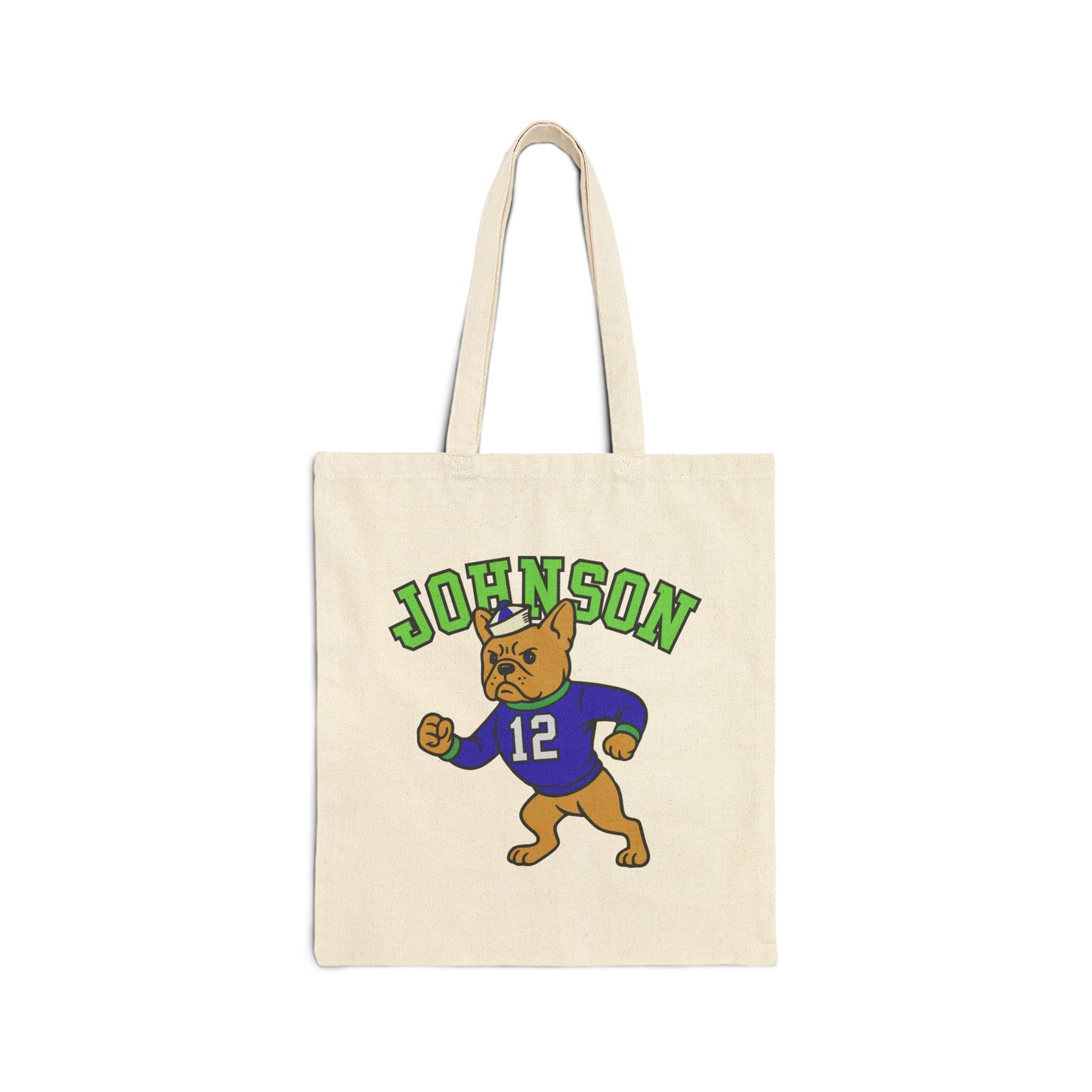 Fawn Frenchie College Mascot Tote Bag