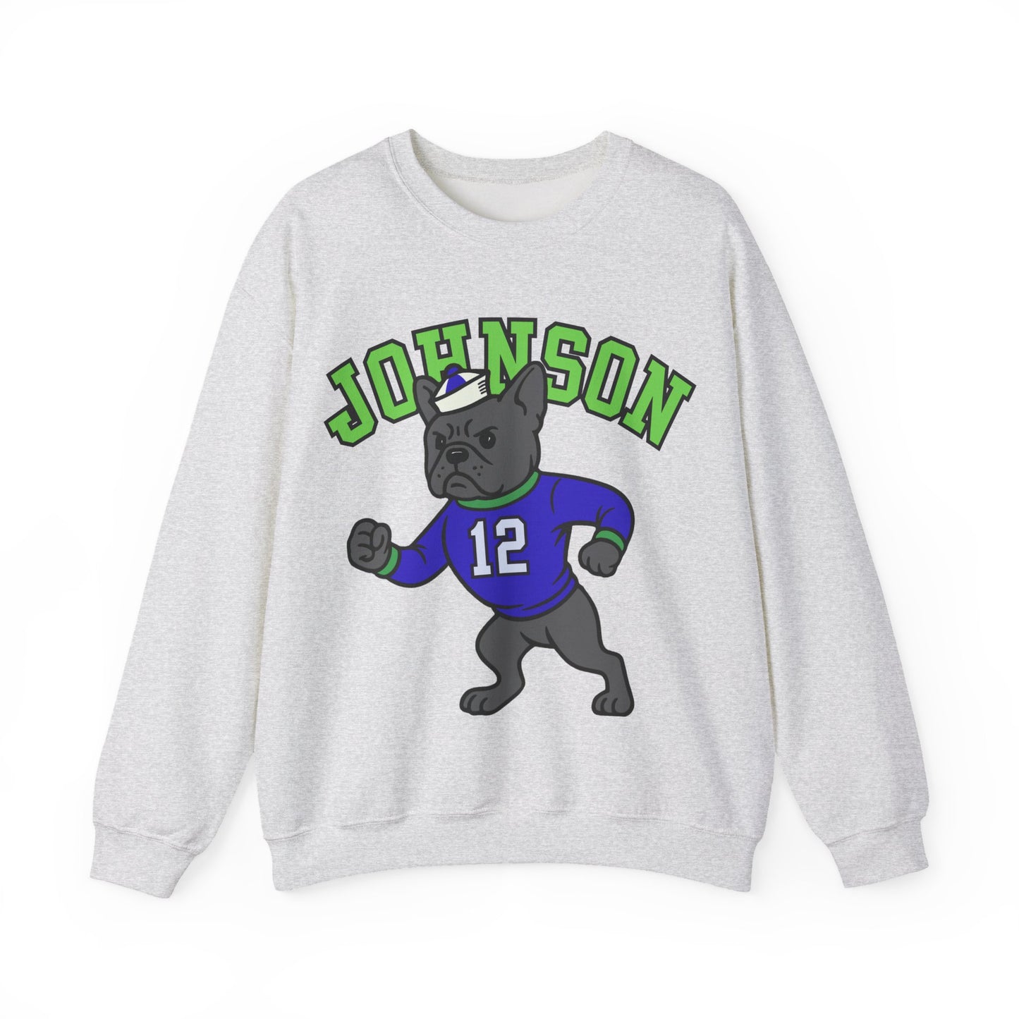 Black Frenchie College Mascot Sweatshirt