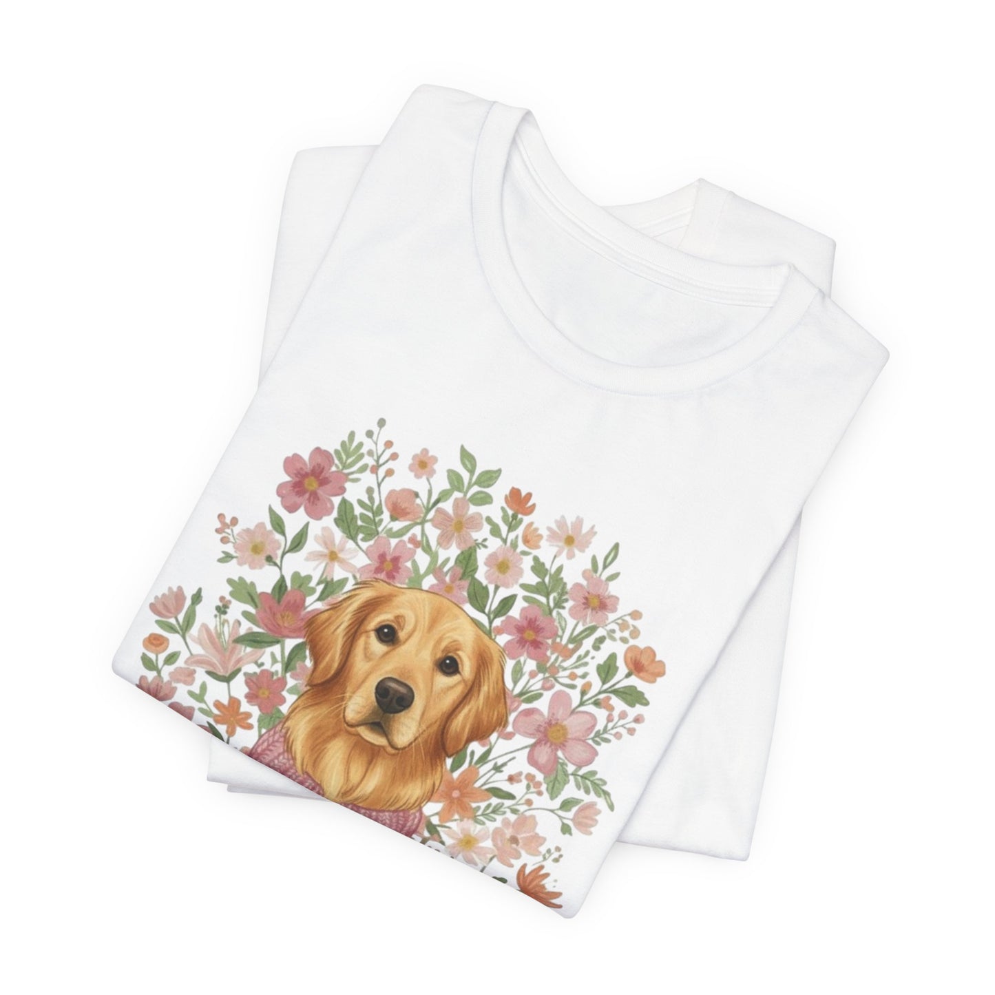 Golden Retriever Bouquet Tshirt