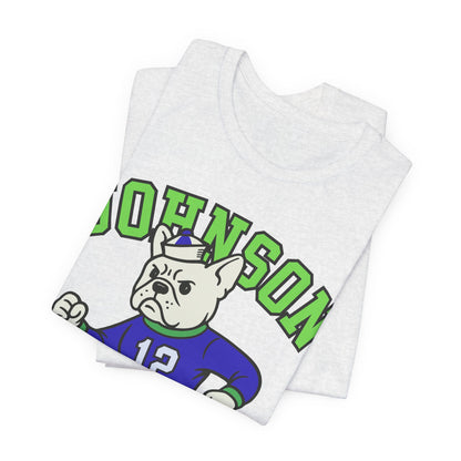 White Frenchie College Mascot TShirt