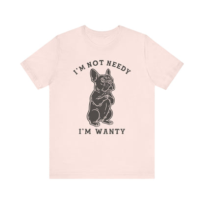 Black French Bulldog Wanty TShirt