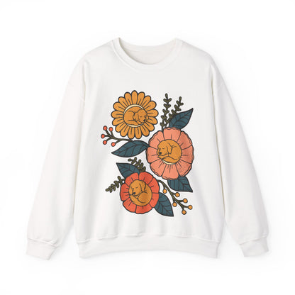 Golden Retriever Sleeping Flowers Sweatshirt