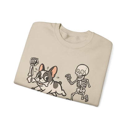 Piebald French Bulldog Grave Robber Sweatshirt