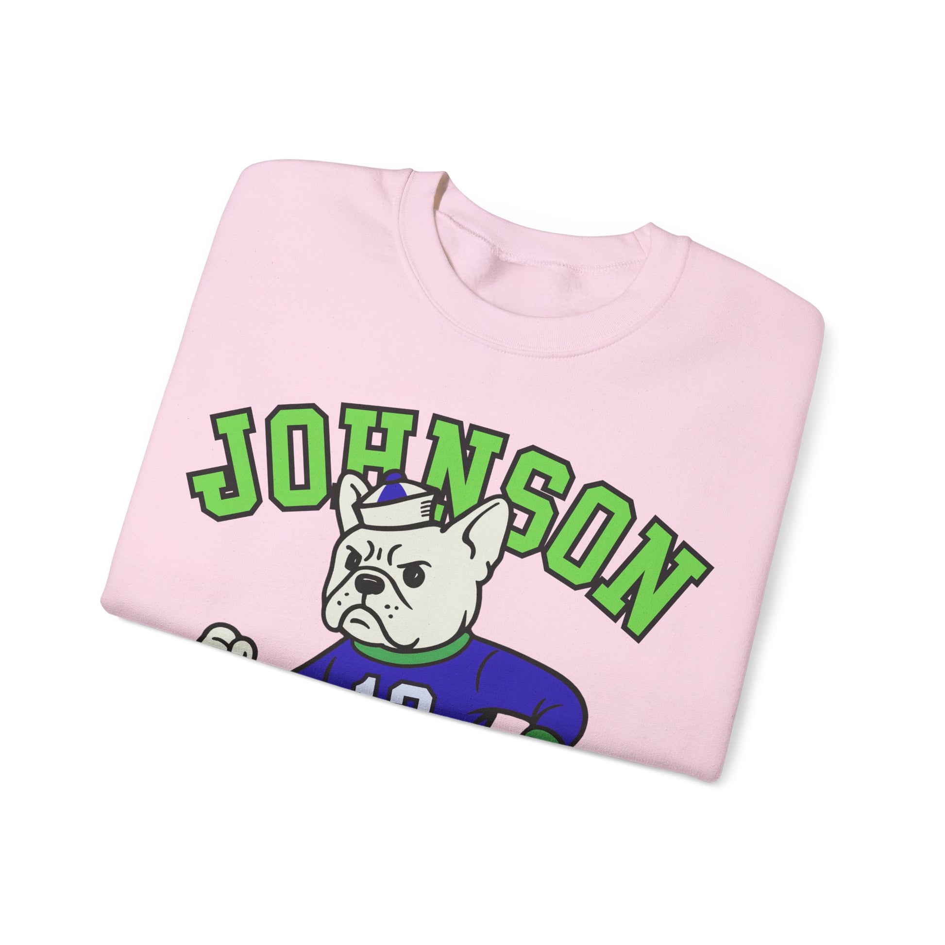 White Frenchie College Mascot Sweatshirt