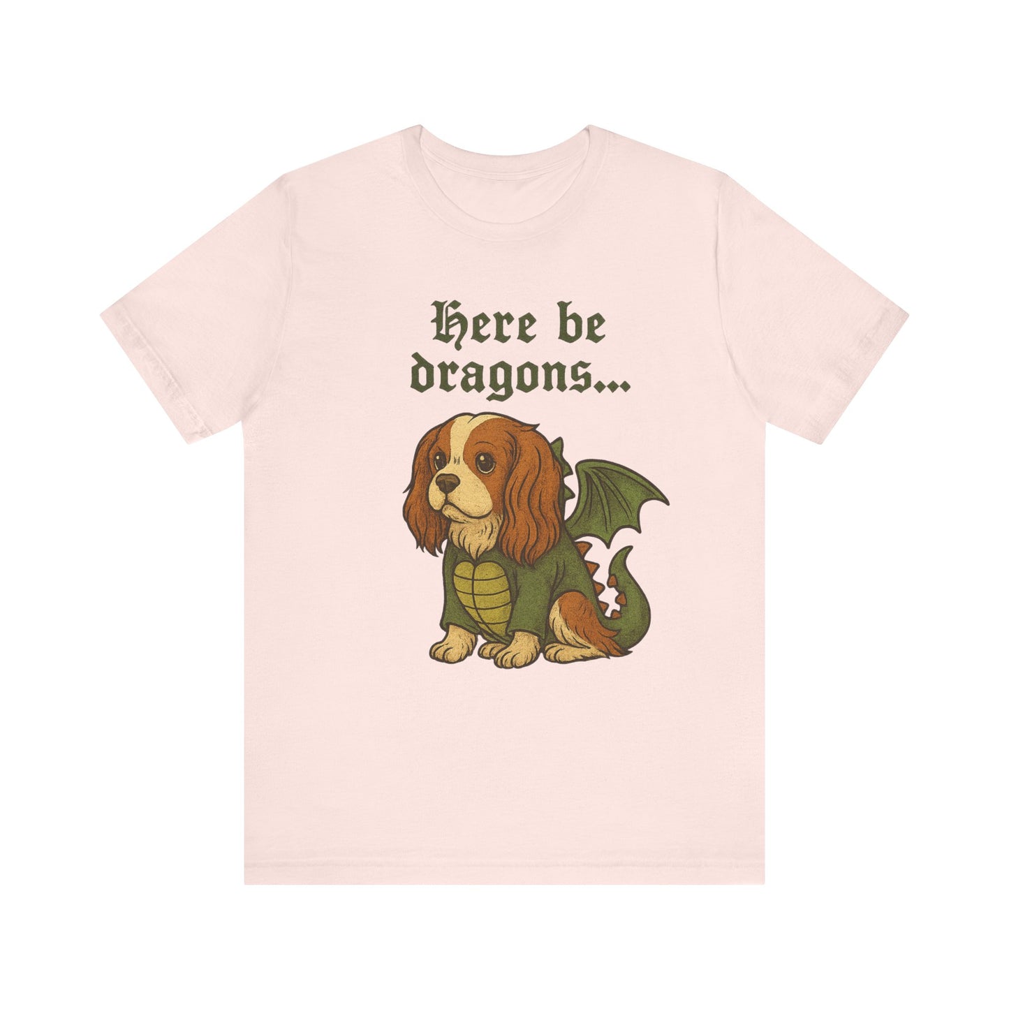 Blenheim Cavalier Here Be Dragons TShirt