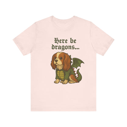 Blenheim Cavalier Here Be Dragons TShirt