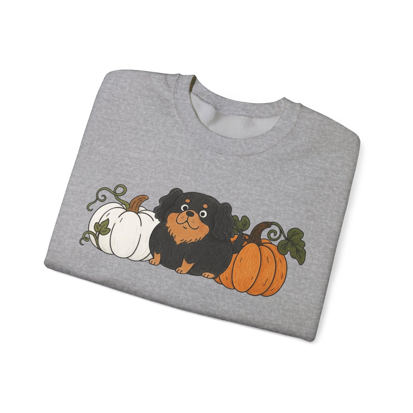 Black Tan Cavalier Pupkin Unisex Sweatshirt