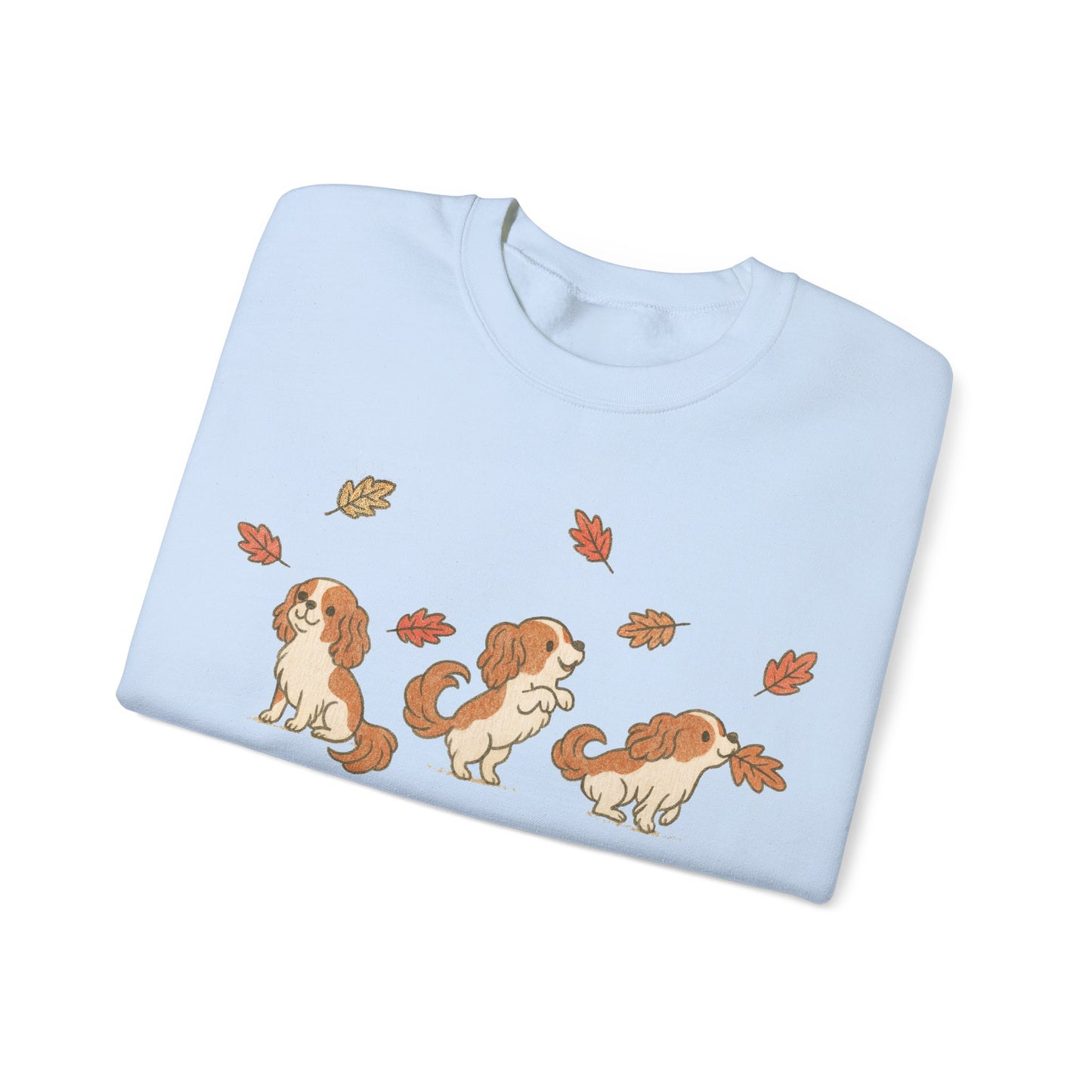 Blenheim Cavalier Chasing Leaves Sweatshirt