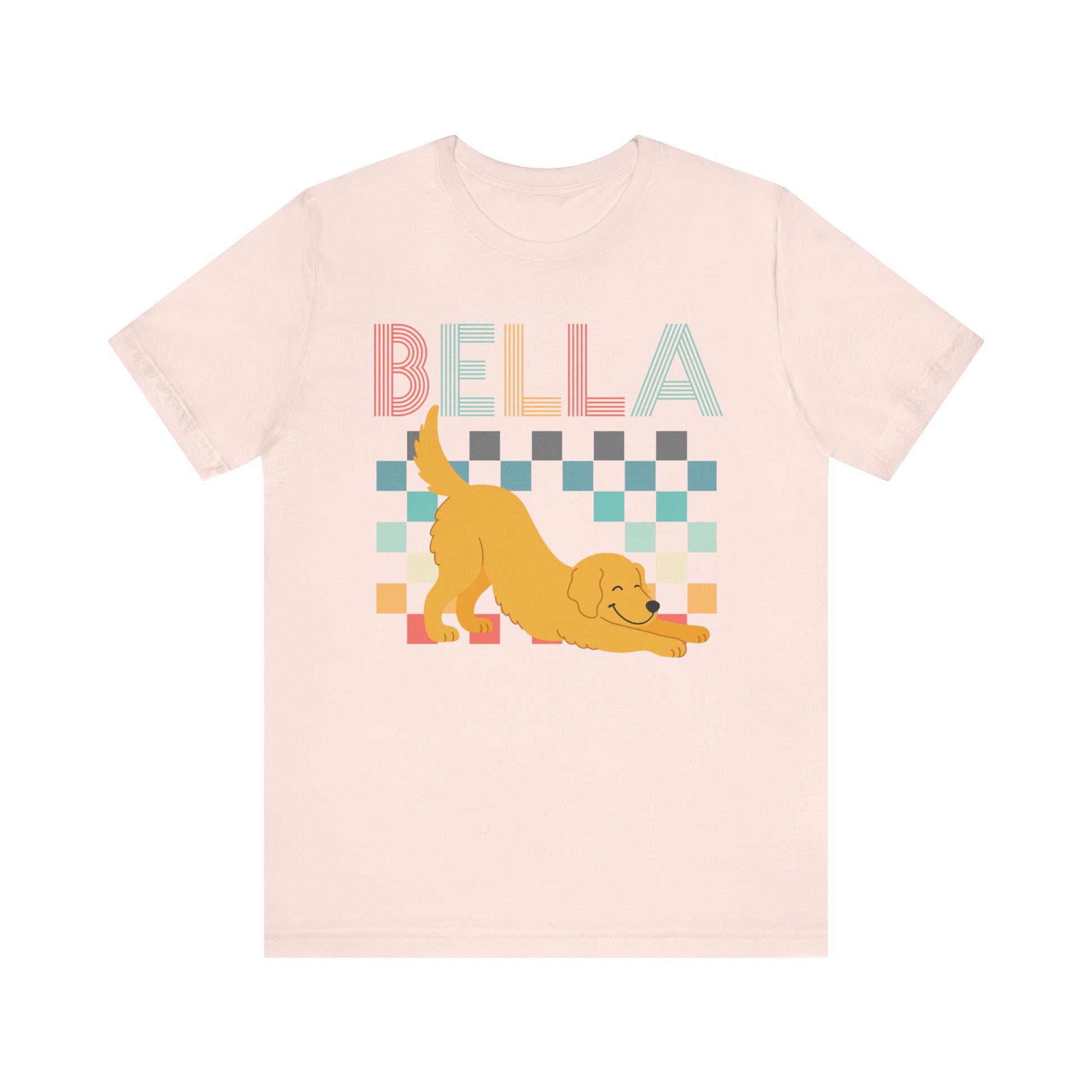 Golden Retriever Checkered TShirt