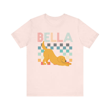 Golden Retriever Checkered TShirt