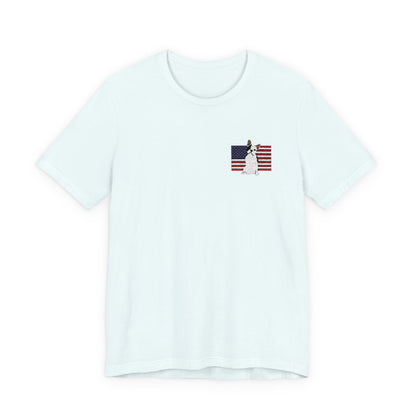 Embroidered Flag Piebald Frenchie TShirt